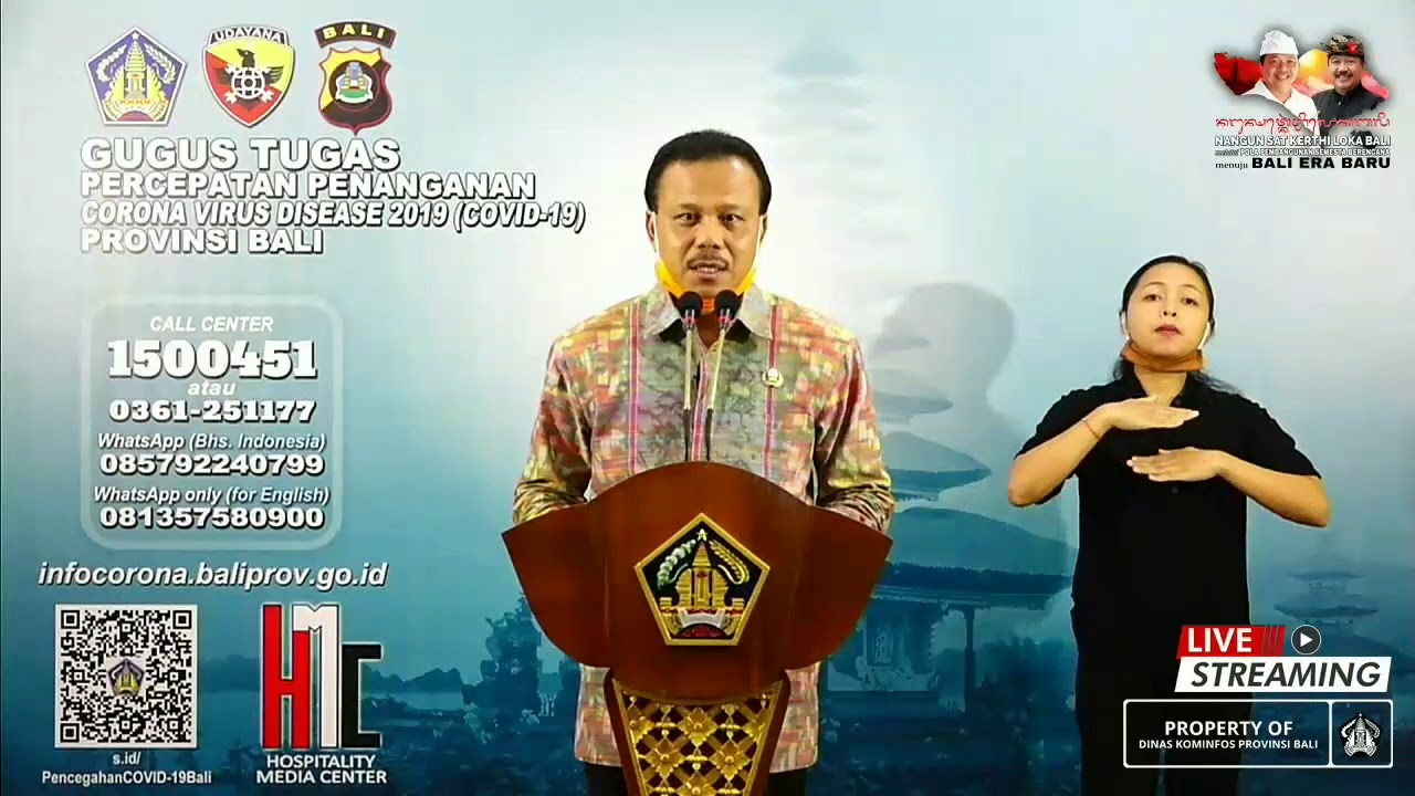 Siaran Pers Perkembangan Penanggulangan COVID–19 Provinsi Bali per 28 April 2020