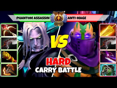 PHANTOM ASSASSIN (Carry) vs ANTI-MAGE (Carry) - Battle Of Immortal Rank Dota 2 Players - Z Dota 2