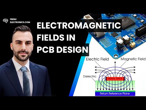 Electromagnetic Fields in a Printed Circuit Board (PCB)