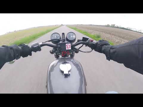 1974 Honda CB360 "cafe racer" short ride