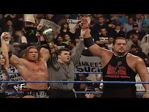Triple H & Big Show w/ Stephanie & Shane McMahon vs Rikishi - SMACKDOWN! 9/3/00 (2/2)