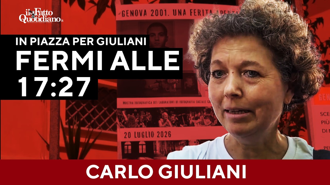 Piazza Alimonda ferma per Giuliani. La sorella: “La repressione continua a lasciare scie di sangue”