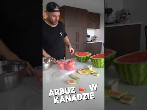 Arbuz 🍉 w Kanadzie. #arbuz #kanada #owoce #polak #popolsku