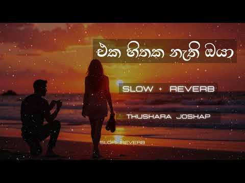 Eka Hithaka Nathi Oya | Slowed + Reverb | එක හිතක නැති ඔයා | Thushara Joshap