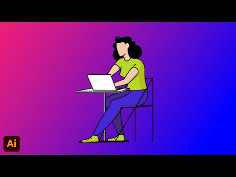 Flat Vector Character illustration Adobe illustrator Character Design process Hindi