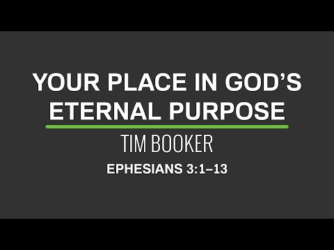 Your Place In God's Eternal Purpose | 10:30am 9th June 2024