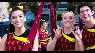 What lovely members of the ASU Sun Devil Color Guard!