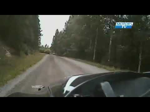 WRC Rally Finland 2011 Kimi Räikkönen Crash at SS17 Onboard 💥🌲