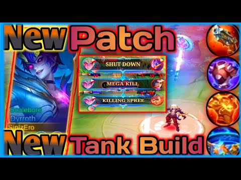 New Dyrroth tank killer build with high penetration damage(try this) | new patch  - mlbb
