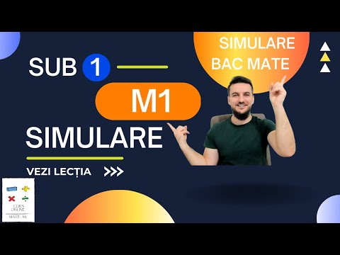 Rezolvare Simulare M1 Mate BAC 2023
