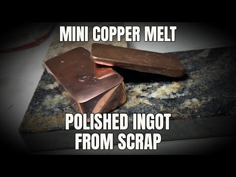 Polished Ingot From Scrap - ASMR Metal Melting - Melt Make Repeat