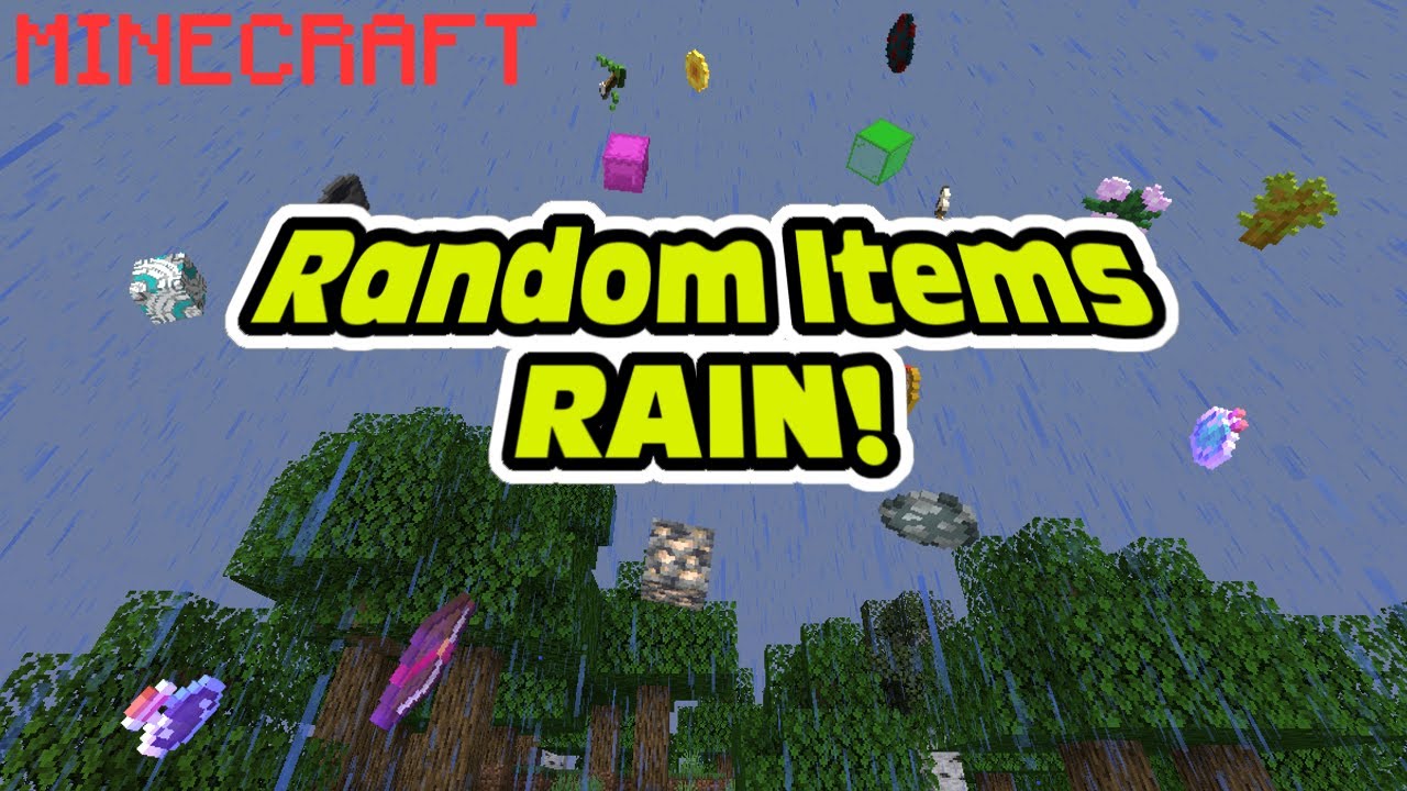 Random Items Rain! Minecraft Data Pack 1.17.1