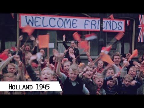Amsterdam and the Netherlands after Liberation by the Canadians in 1945 (in color and HD)