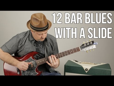 Slide Guitar Lessons - Blues Rock - Playing Over 12 Bar Blues With a Slide