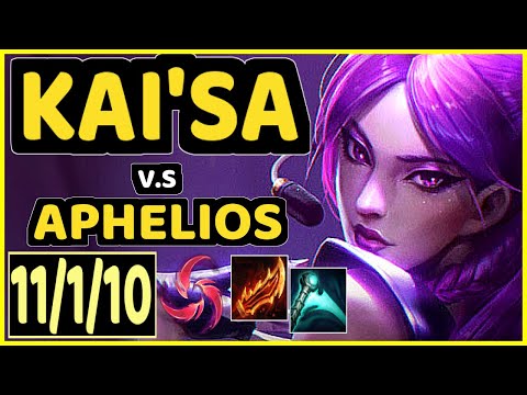 YEN (KAI'SA) vs APHELIOS - 11/1/10 KDA BOTTOM ADC GAMEPLAY - NA Ranked DIAMOND