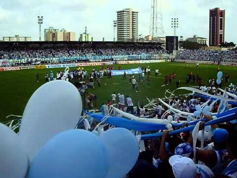 "Alma Celeste - PSC x Salgueiro - Entrada do Time" Barra: Alma Celeste &bull; Club: Paysandu