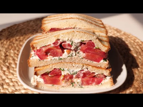 Simple and healthy tomato sandwich recipe | Sweet and sour sandwich to freshen your day up