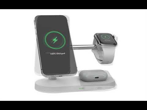 T268C 15W Multi-function Magnetic Wireless Charger for iPhone 13  Series&Apple Watchs&AirPods