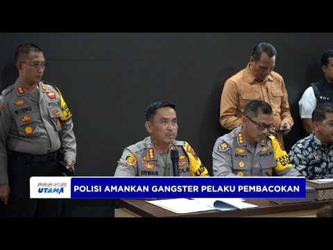 POLISI AMANKAN KELOMPOK GANGSTER PELAKU PEMBACOKAN DI SEMARANG