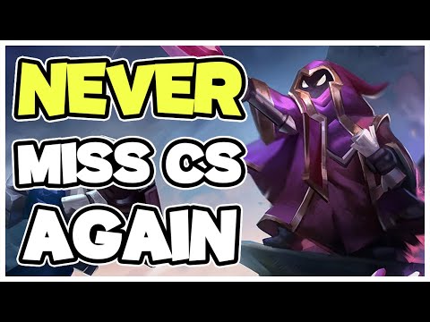 EASY Tip to NEVER Miss CS! - League of Legends [100% Works]