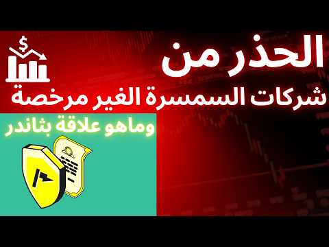 التحذير من شركات السمسرة والهجوم على شركة ثاندر