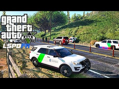 GTA 5 LSPDFR 0.3.1 - EPiSODE 61 - LET'S BE COPS - BORDER PATROL (GTA 5 PC POLICE MODS) DUI