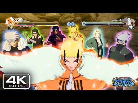 All Hokage Ultimate Jutsus & Team Ultimate Jutsus (4K) - Naruto x Boruto Storm Connections