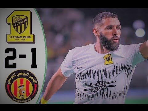 Karim Benzema debut in Al Ittihad  vs es Tunis club friendly28-07-2023  .Highlights