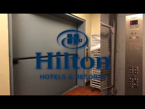 50TH Freight: VERY SMALL US (mod. Otis) Freight Elevator - Hilton Dulles Airport - Herndon, VA