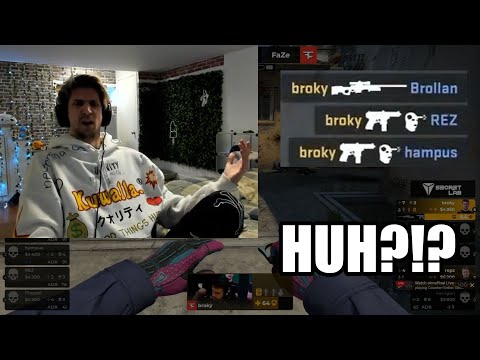 xQc reacts to broky's insane clutch