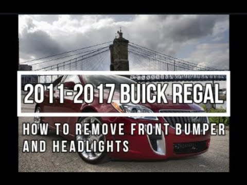 How to Remove 2016 Buick Regal Front Bumper And Headlights 2011-2017 - Body Shop Basics