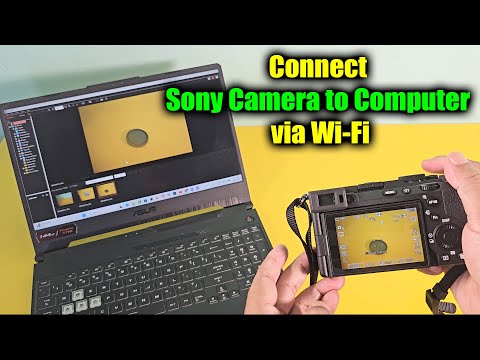How to connect sony camera to computer via wifi