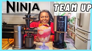 Ninja Team Up! Homemade Sherbet Ninja Creami and Ninja NeverClog Juicer
