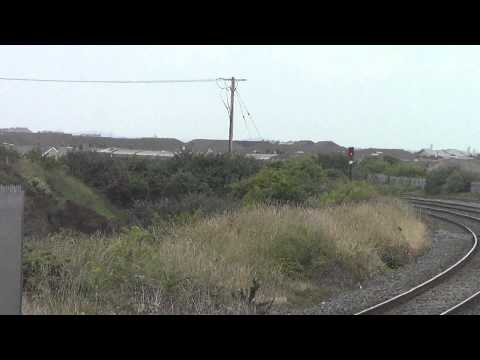 Irish Rail 201 loco 227 + enterprise set 9004 passes Skerries