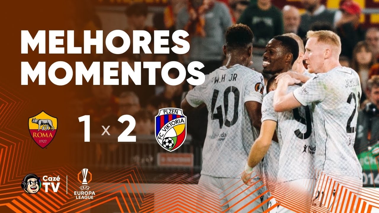 MELHORES MOMENTOS: ROMA 1 X 2 VIKTORIA PLZEN | 3ª RODADA | UEFA EUROPA LEAGUE 25/26