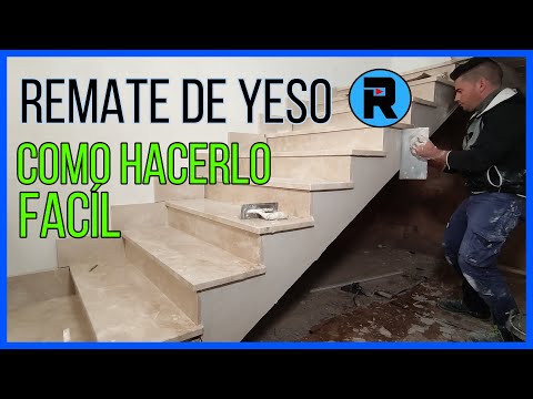 REMATE DE YESO EN ESCALERA