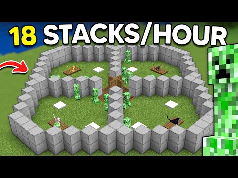 Best AFK Creeper Farm in Minecraft 1.21.6+ (Gunpowder Farm)