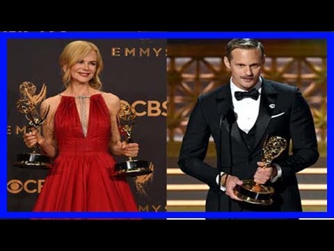 Emmys 2017: nicole kidman locks lips with alexander skarsgard, her husband claps away