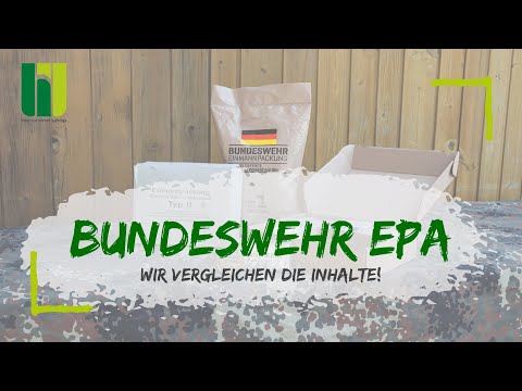 BUNDESWEHR EPA - Extrem lange haltbare Nahrung für den Notfall im Vergleich!