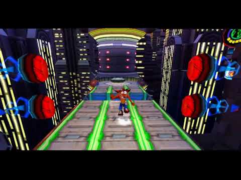 Crash Bandicoot - Warped (PS1) 105% Walkthrough pt44 - Future Frenzy Both Gems