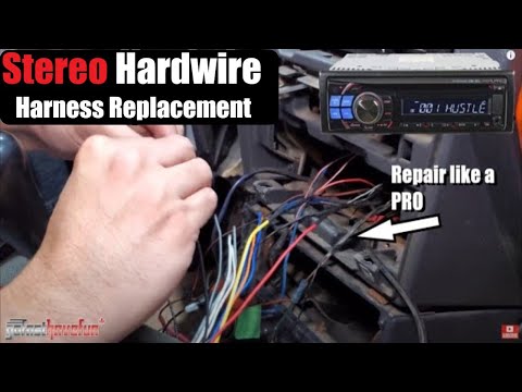 How do you straight wire a car radio 
