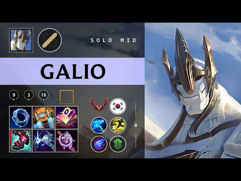 Galio Mid vs Anivia - KR Grandmaster Patch 26.03