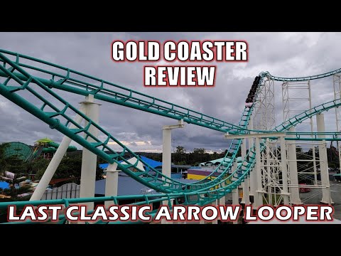 Gold Coaster Review, Dreamworld Arrow Multi-Looping Coaster | Last Classic Arrow Looper