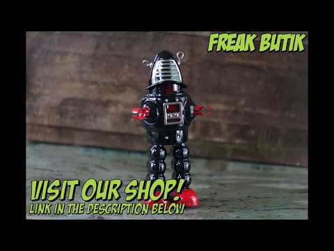 Fast mechanical Planet robot - black! Blechroboter Freak Butik