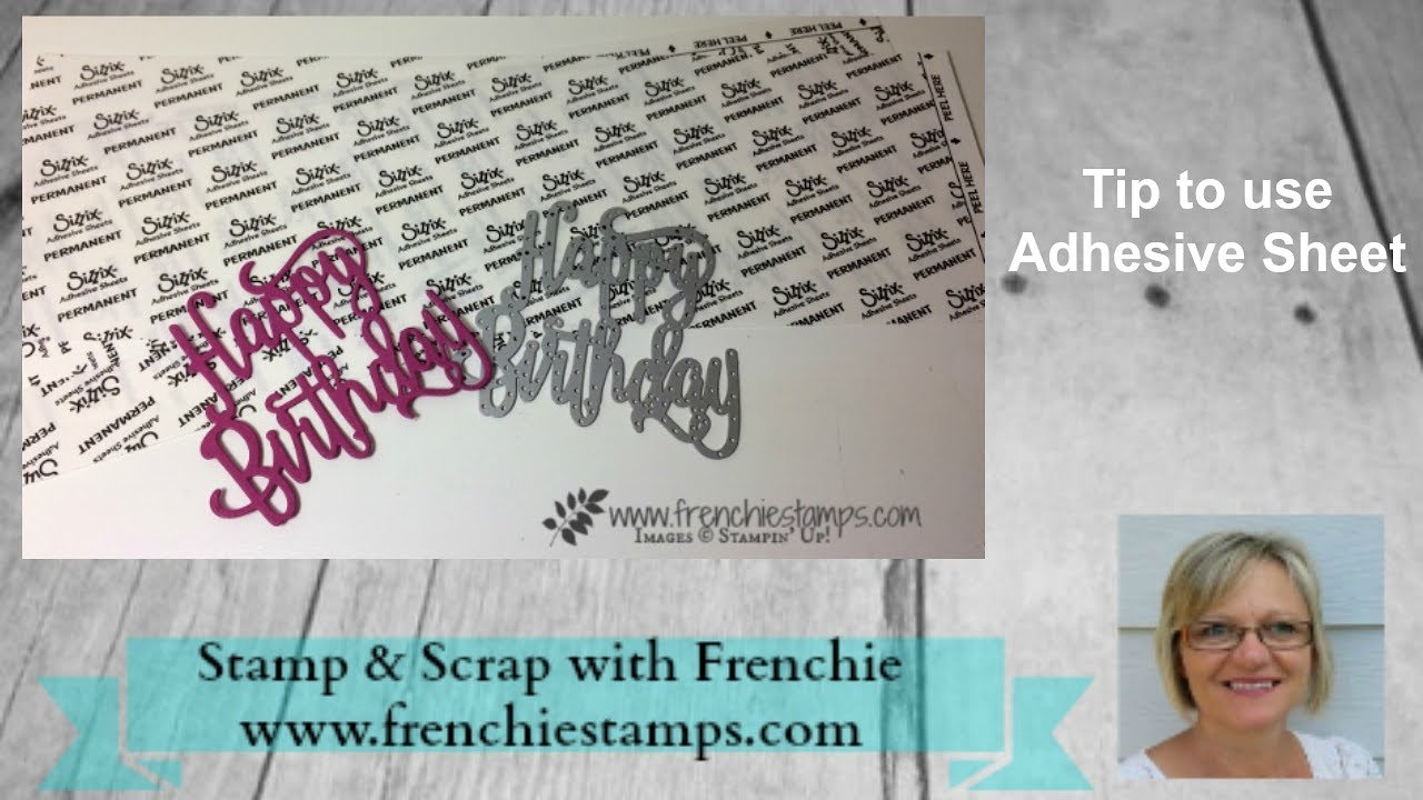 Tip to use Adhesive Sheet