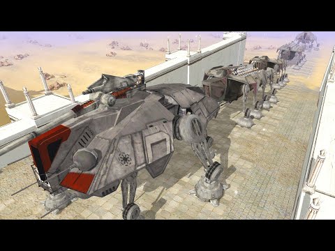 Can Troop Transports Break City Sieges?! - Men of War: Star Wars Mod Battle Simulator