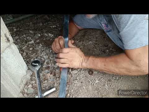 How - to replace a mobile home tie down strap !
