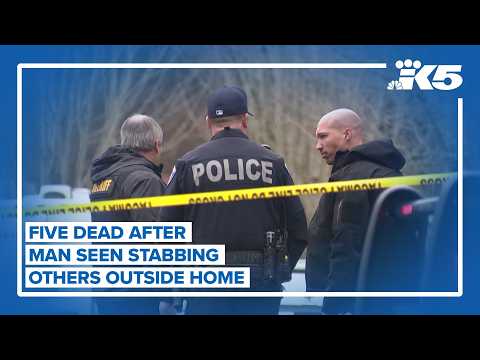 5 dead after man seen stabbing people outside home on Key Peninsula