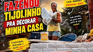     Economizando na Obra: Fiz Meus Próprios Tijolinhos! 🧱