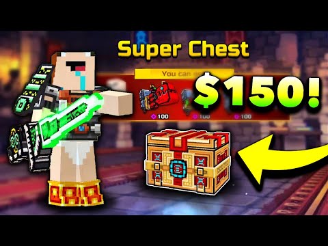 Noob Spends $150 on Pixel Gun 3D...RIP (Super Chest Opening)